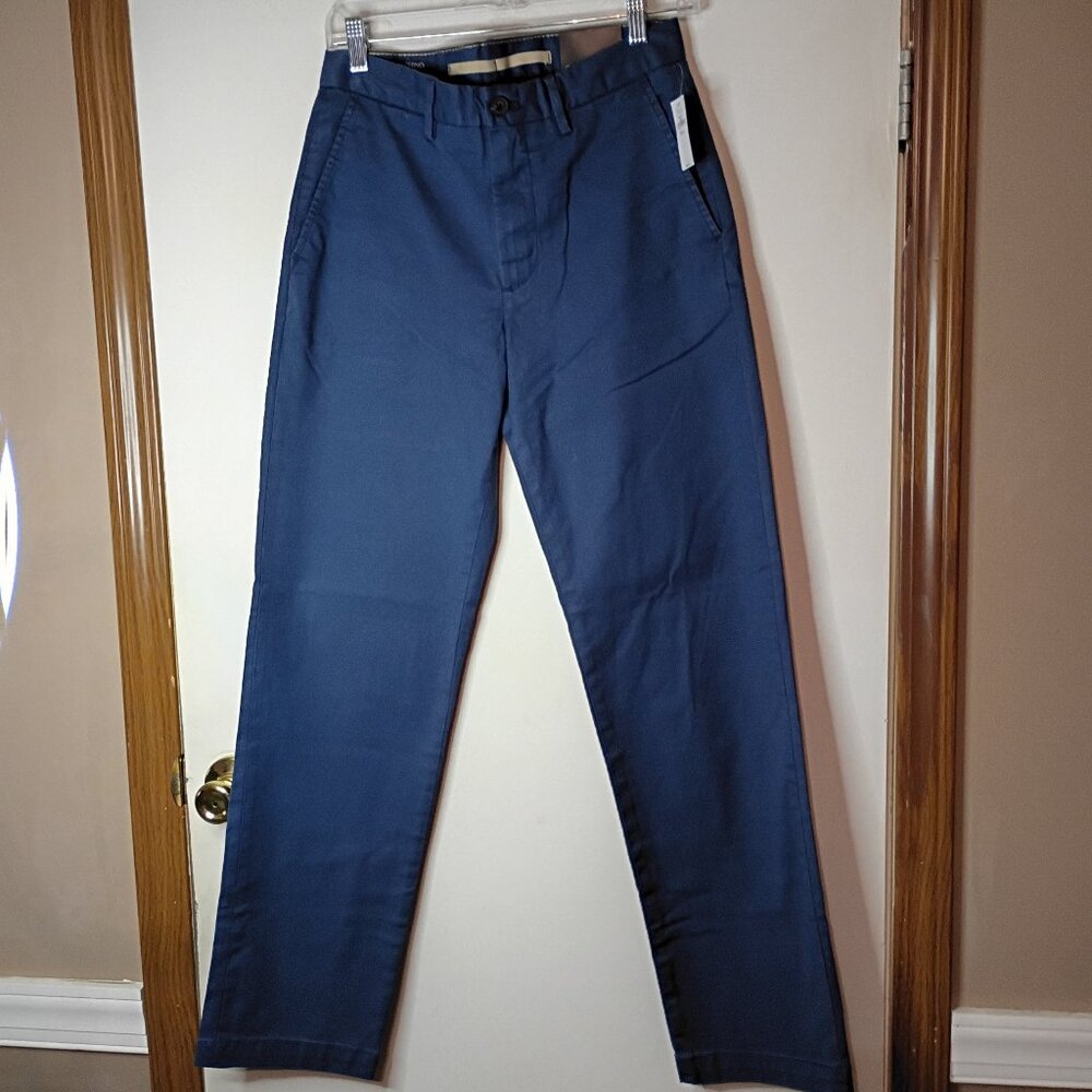 Banana Republic Navy Chino Lived-In Pants Men's 28x32 NWT Dress Pants